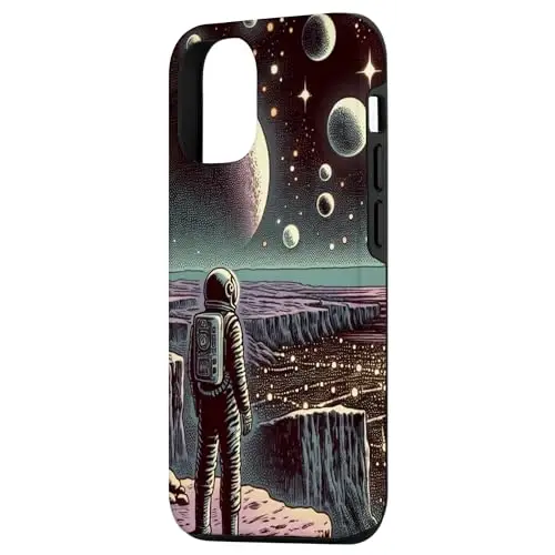 Galactic View: Astronaut and Celestial Expanse Case (iPhone