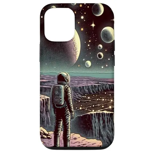Galactic View: Astronaut and Celestial Expanse Case (iPhone