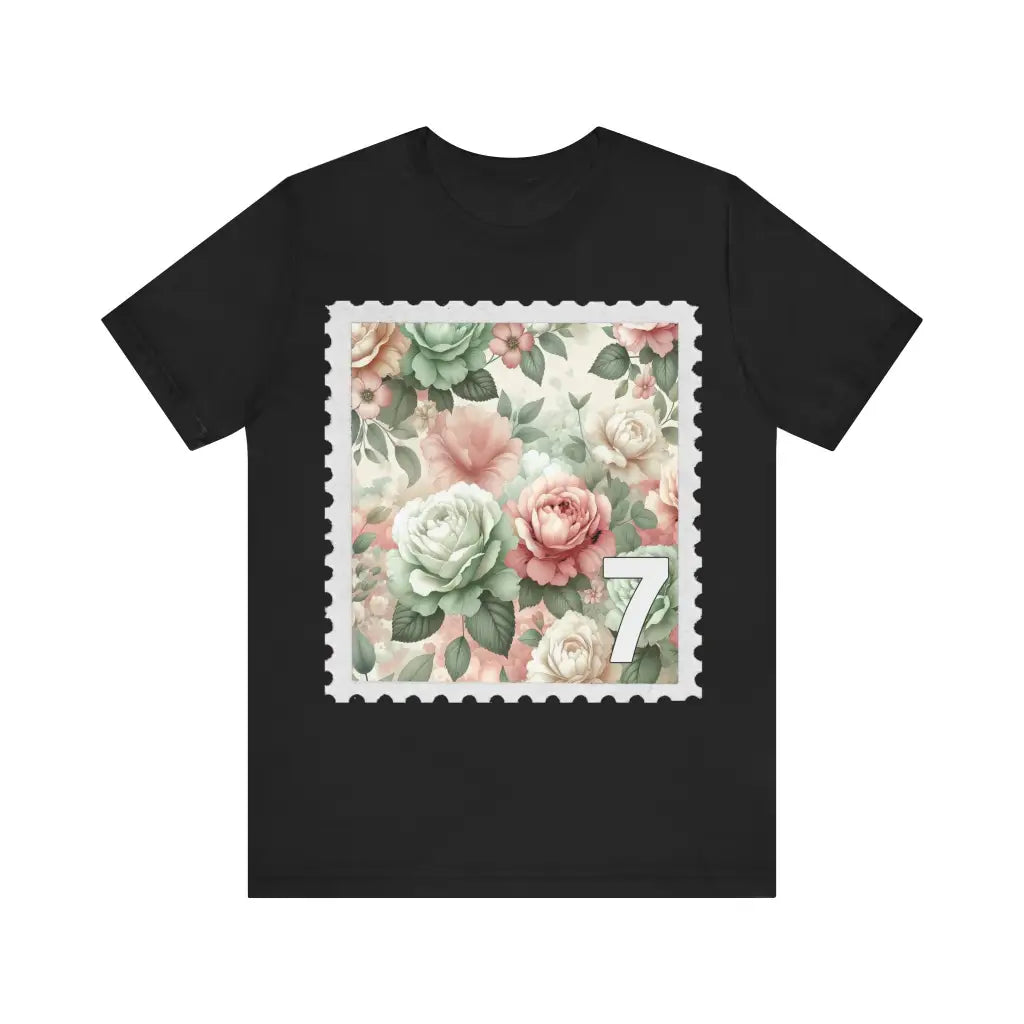 Garden of Petals Jersey Short Sleeve Tee Black / S T Shirt