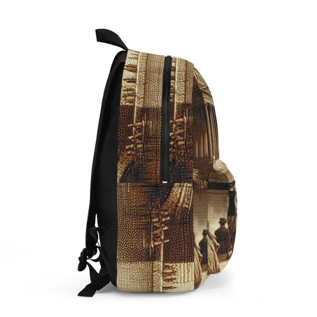 Gathering by the Ancient Temple Backpack One size Bags