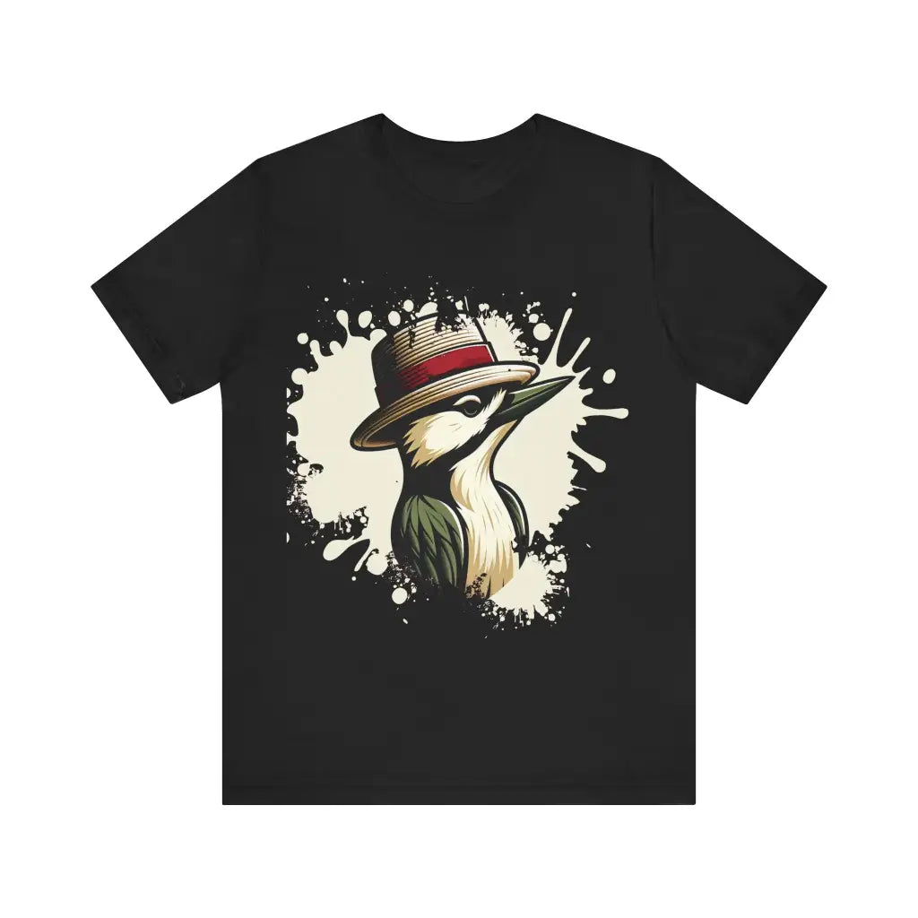 Gentleman Avian in a Straw Hat - Jersey Short Sleeve Tee