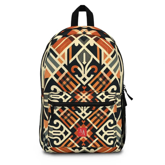 Geometric Fusion Woven Design - Backpack - One size - Bags