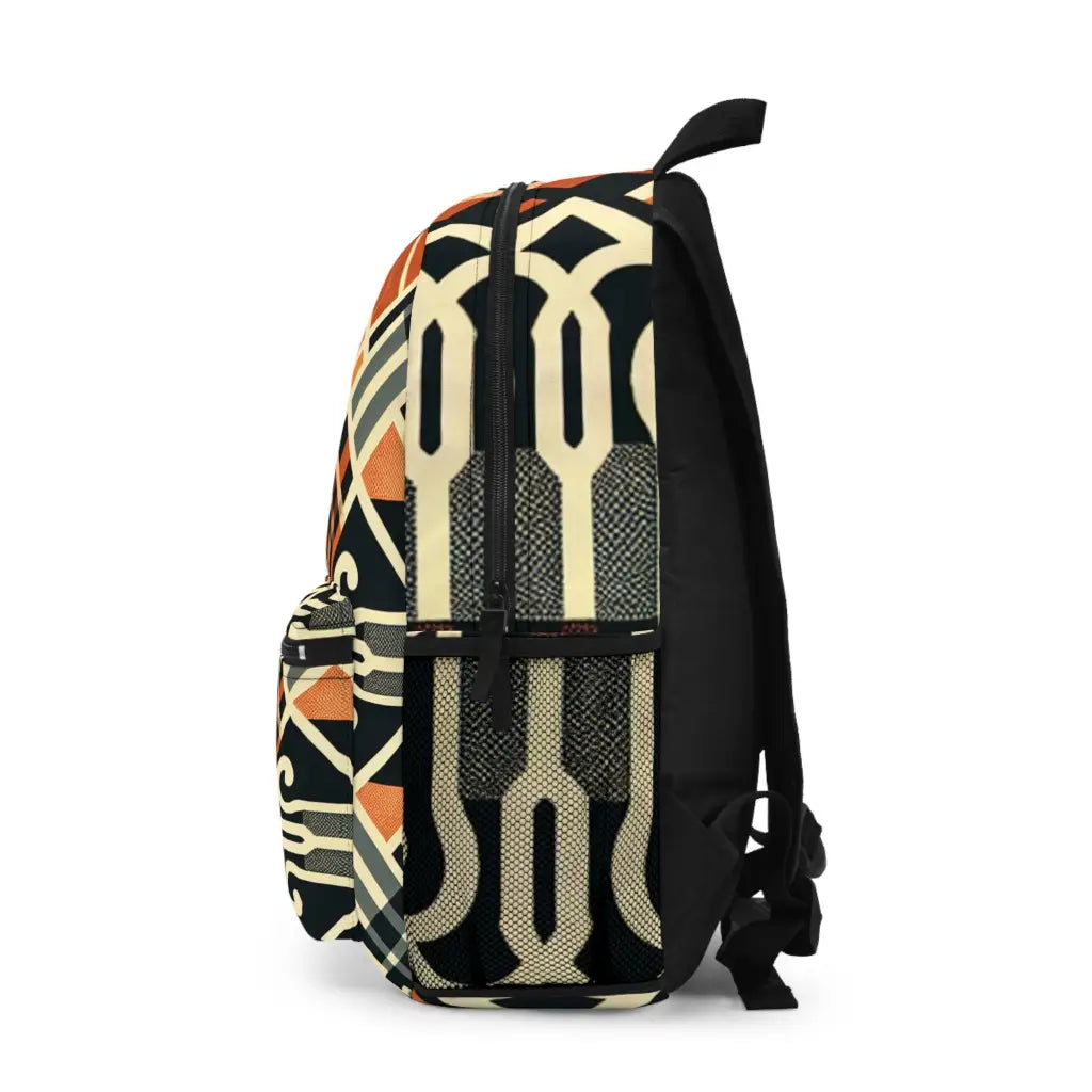 Geometric Fusion Woven Design - Backpack - One size - Bags