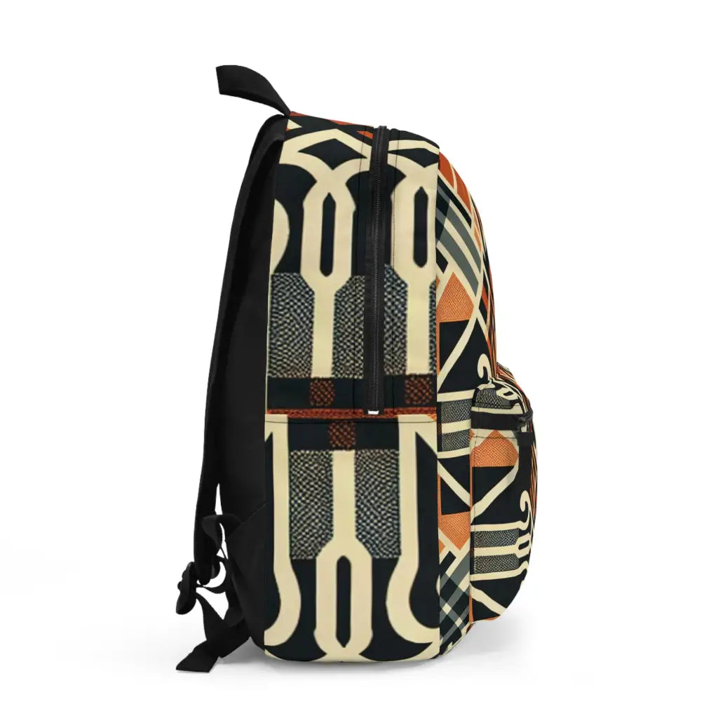 Geometric Fusion Woven Design - Backpack - One size - Bags