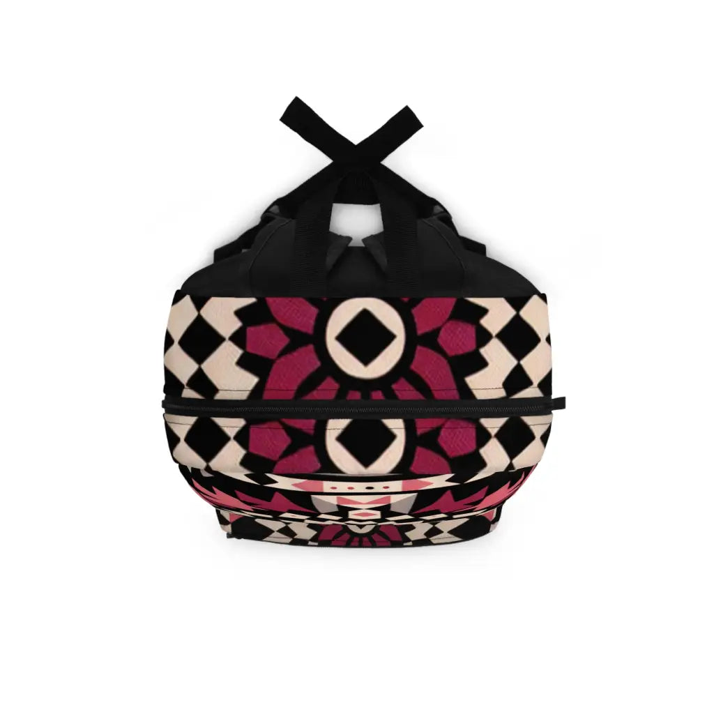 Geometric Illusion Woven Design - Backpack - One size - Bags