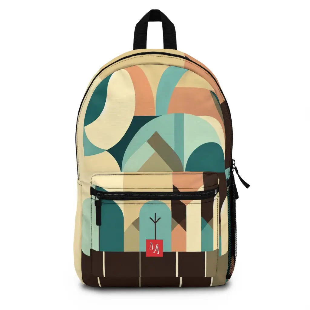 Geometric Nature Collage - Backpack - One size - Bags