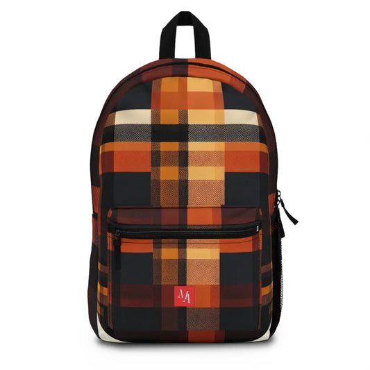 Geometric Orbit in Warm Hues - Backpack - One size - Bags