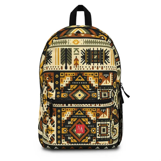 Geometric Patterns in Earth Tones Backpack One size Bags