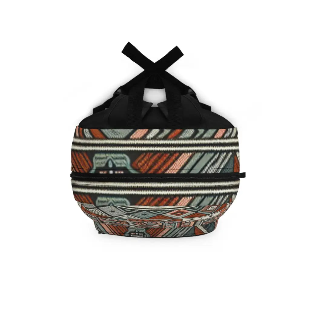 Geometric Patterns in Earth Tones - Backpack - One size