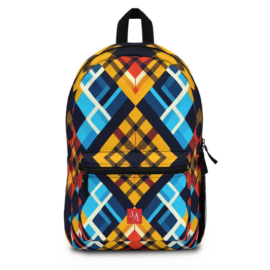 Geometric Spectrum Display Backpack One size Bags