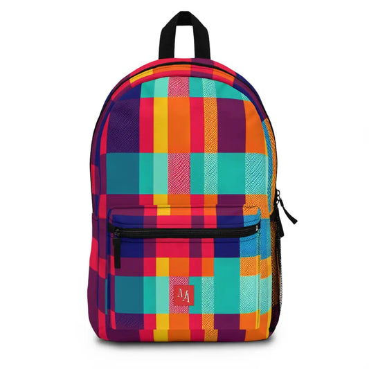 Geometric Spectrum Patchwork Backpack One size Bags