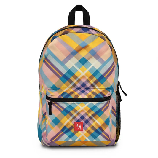 Geometric Spectrum Weave Backpack One size Bags