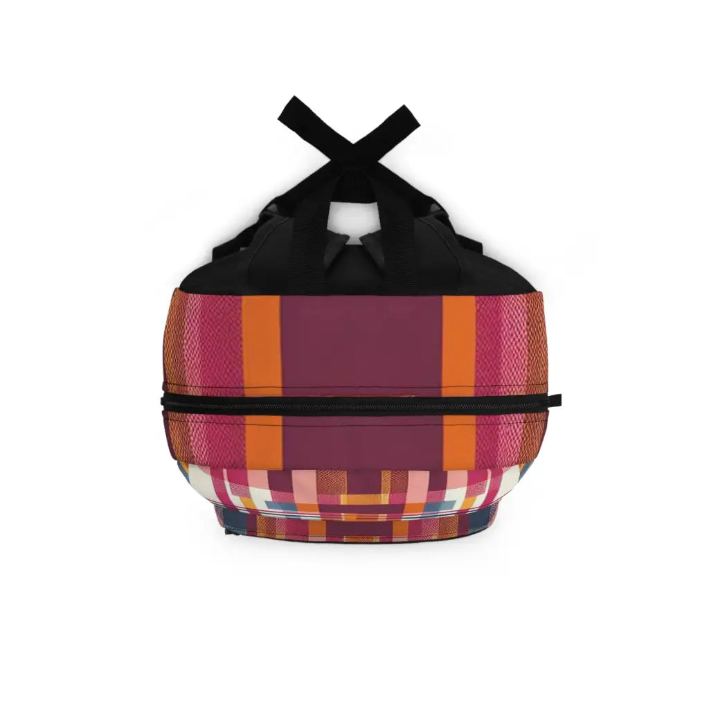 Geometric Spectrum Woven Backpack One size Bags