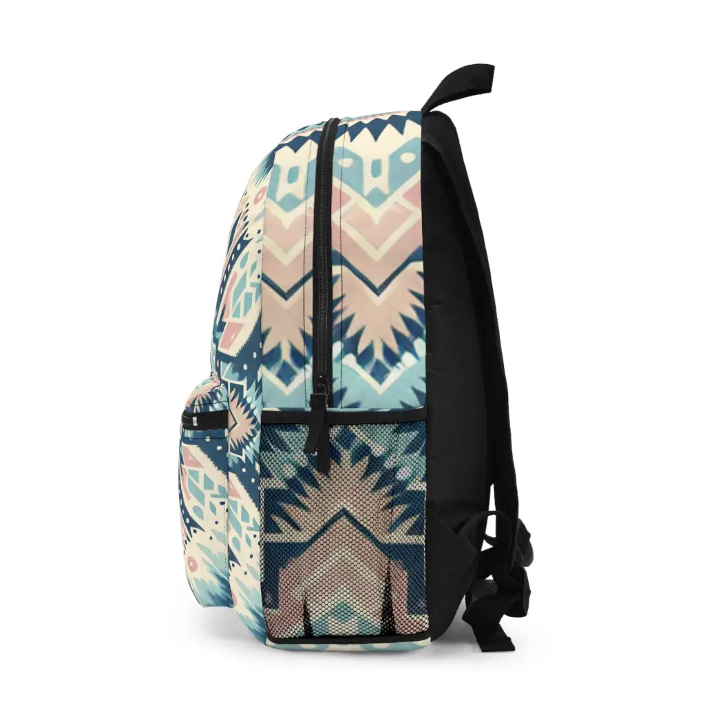 Geometric Splendor in Pastel Shades - Backpack - One size