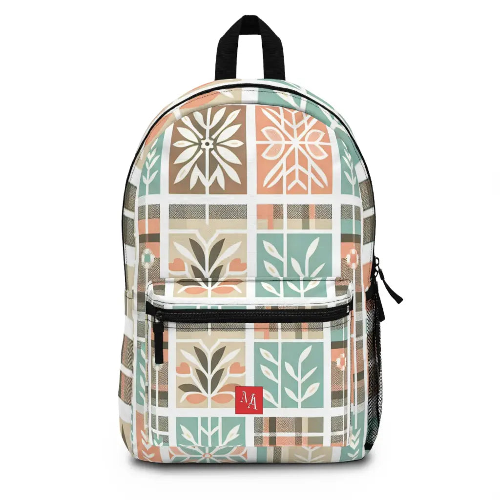 Geometric Spring Patchwork - Backpack - One size - Bags