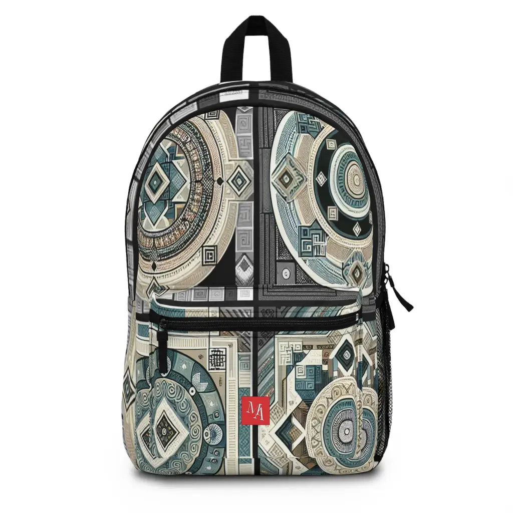 Geometric Tapestry Backpack One size Bags
