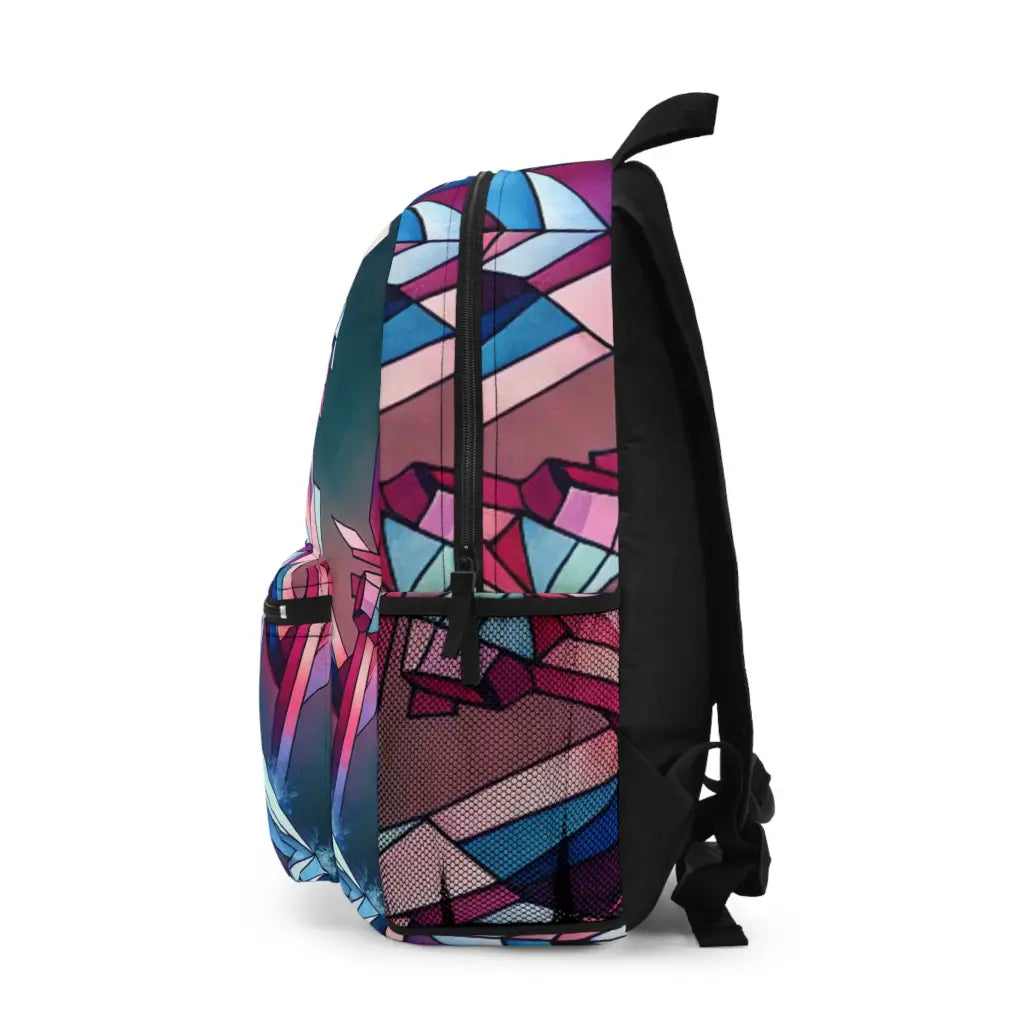 Geometric Warrior in Motion Backpack One size Bags