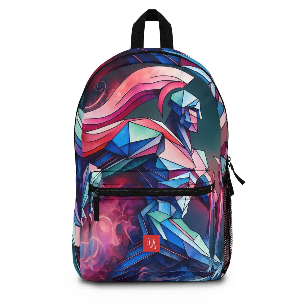 Geometric Warrior in Motion Backpack One size Bags