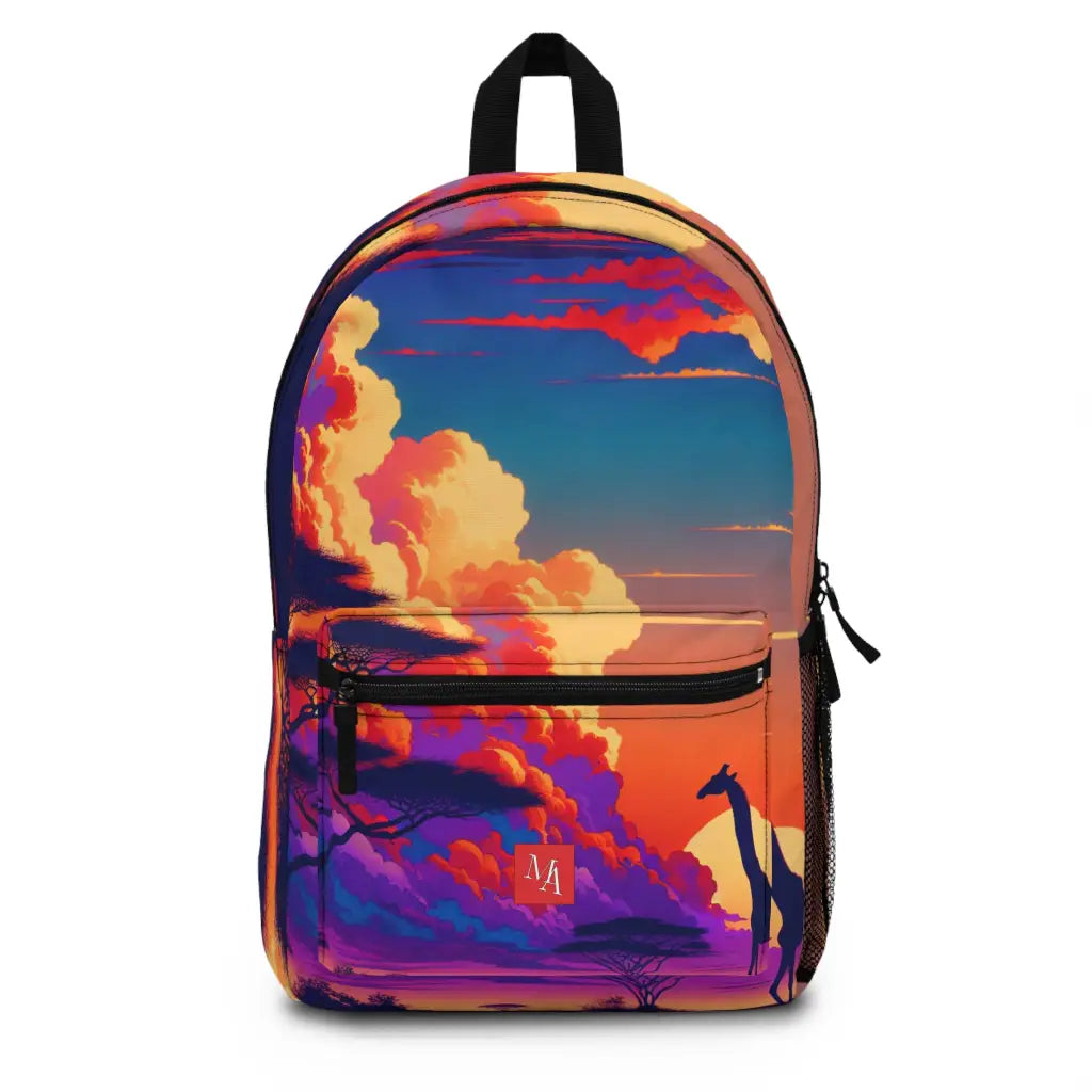 Giraffe Among the Clouds Backpack One size Bags