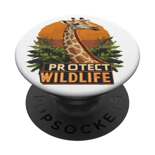 Giraffe of the Savanna PopSockets Swappable PopGrip Wireless