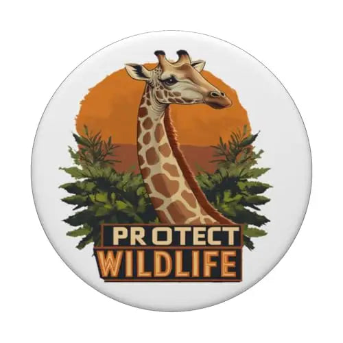 Giraffe of the Savanna PopSockets Swappable PopGrip Wireless