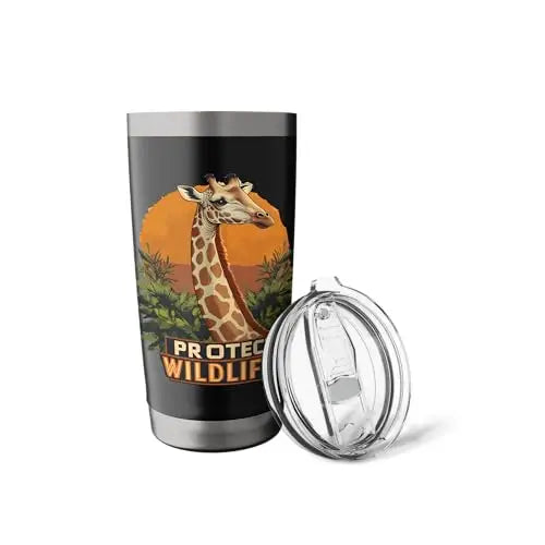 Giraffe of the Savanna Stainless Steel Insulated Tumbler