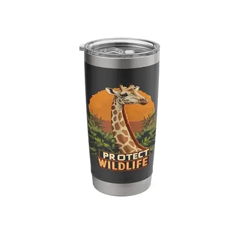 Giraffe of the Savanna Stainless Steel Insulated Tumbler