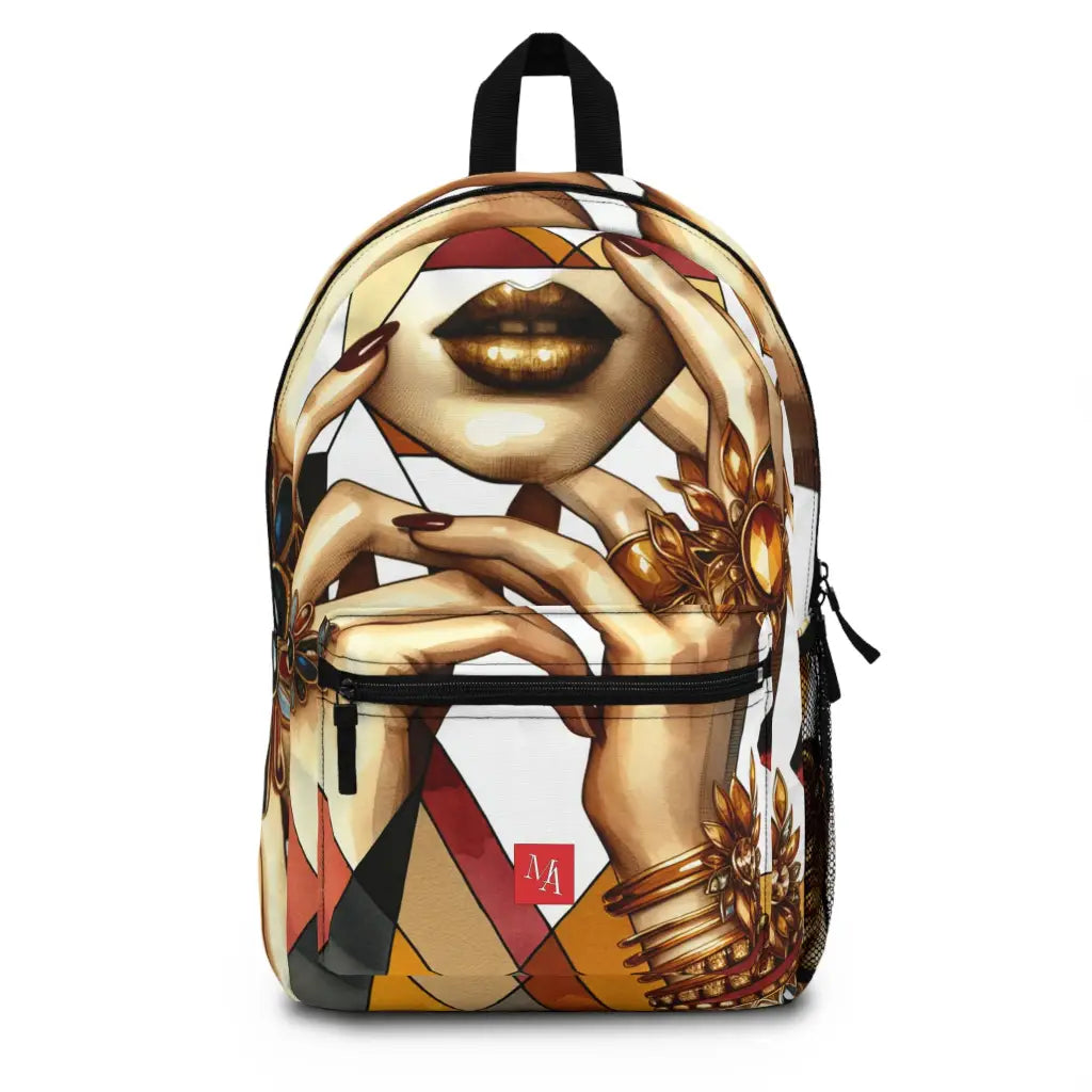 Glamour and Geometric Allure Backpack One size Bags