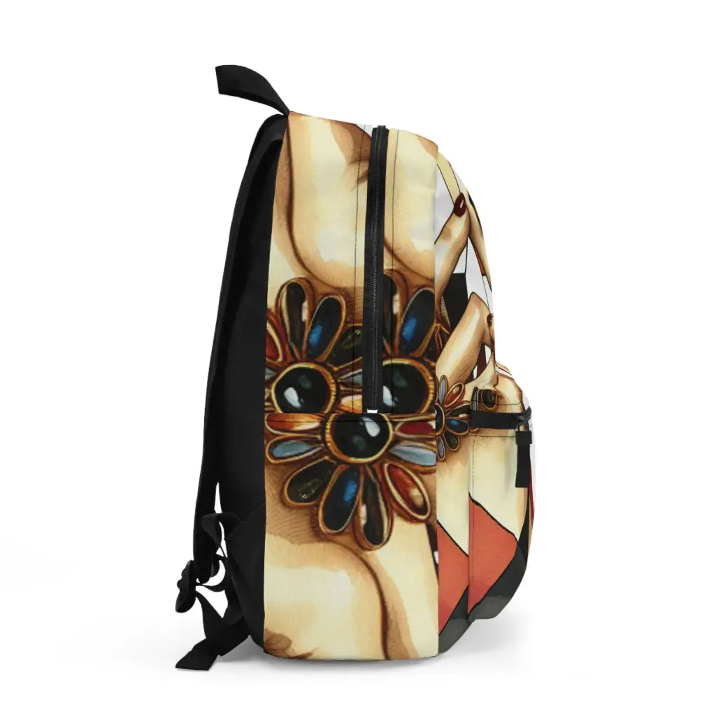 Glamour and Geometric Allure Backpack One size Bags