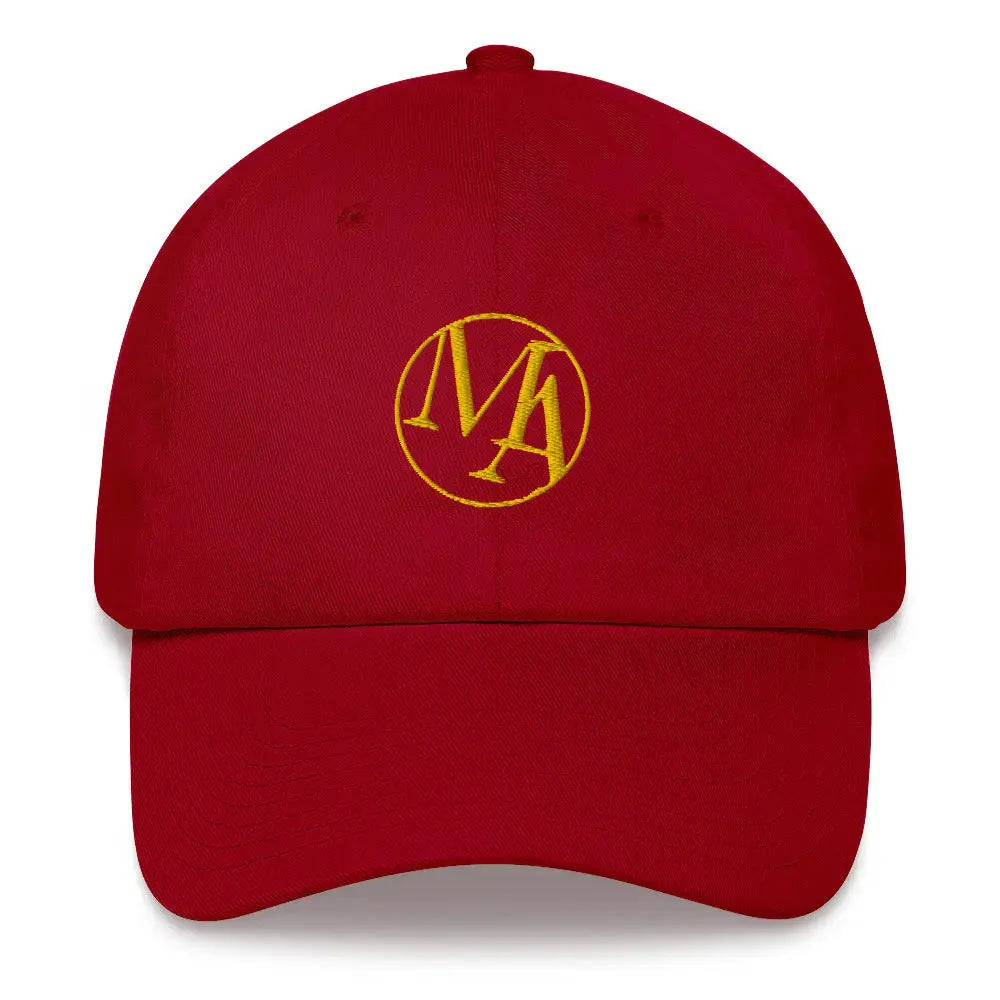 Gold Maxwell Alexanders Insignia Dad hat - Cranberry - Hat