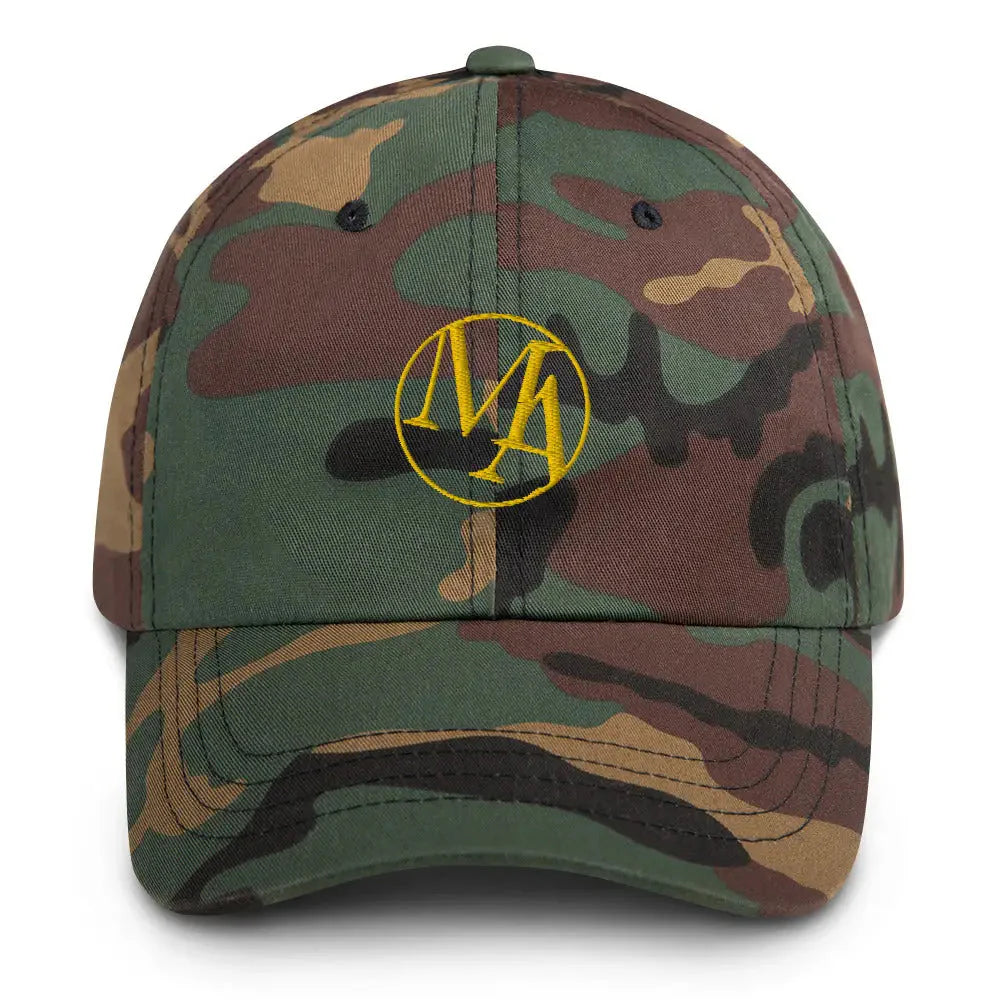 Gold Maxwell Alexanders Insignia Dad hat - Green Camo - Hat