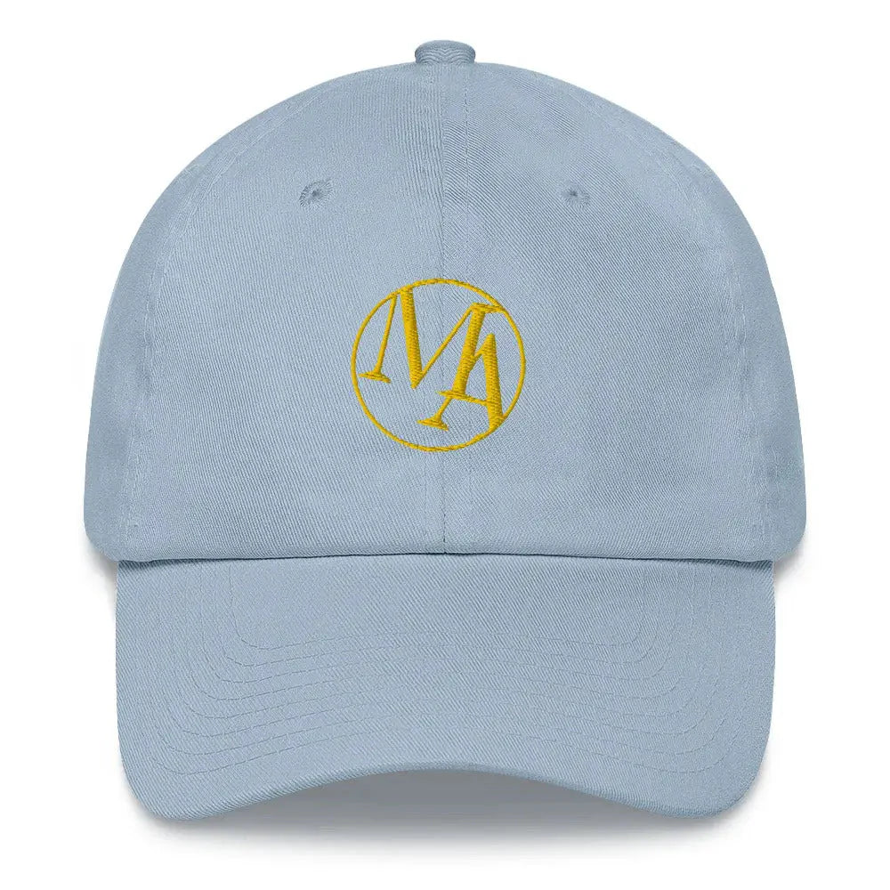 Gold Maxwell Alexanders Insignia Dad hat - Light Blue - Hat