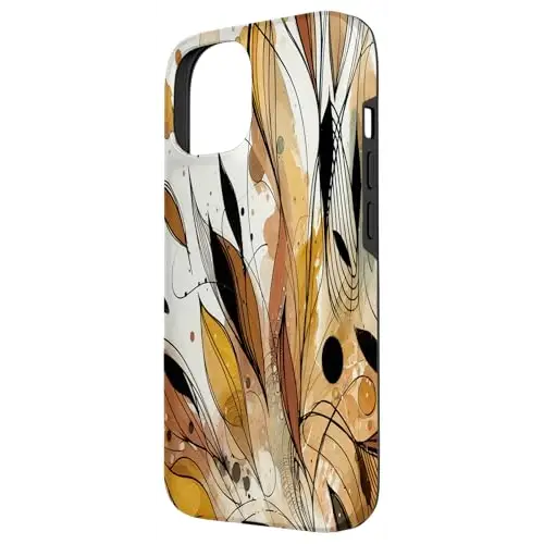 Golden Breeze: Abstract Nature Flow Case (iPhone Select