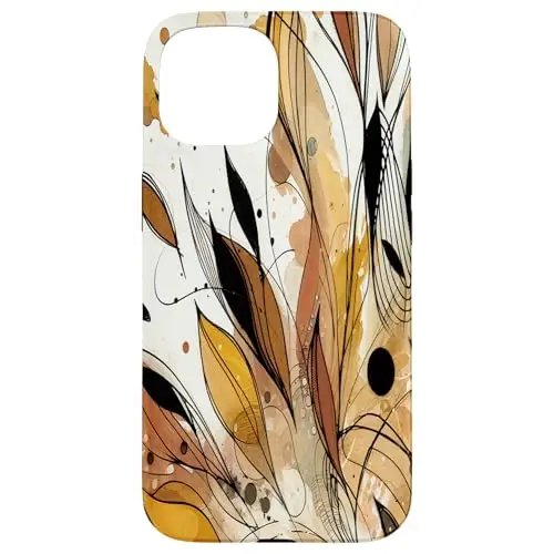 Golden Breeze: Abstract Nature Flow Case (iPhone Select