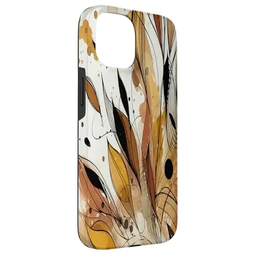 Golden Breeze: Abstract Nature Flow Case (iPhone Select