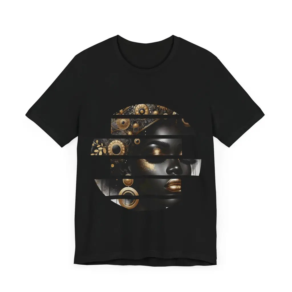 Golden Embellishments Jersey Short Sleeve Tee T Shirt