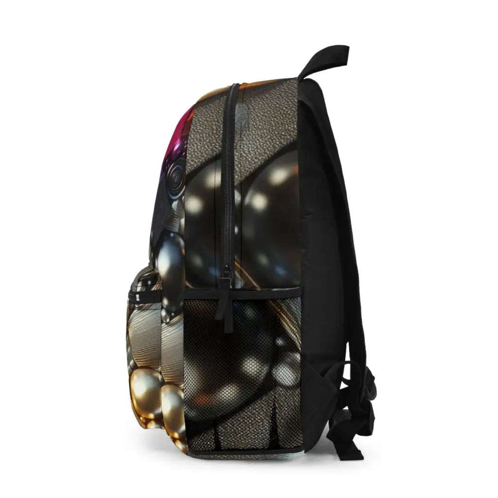 Golden Flow and Chrome Whirls - Backpack - One size - Bags