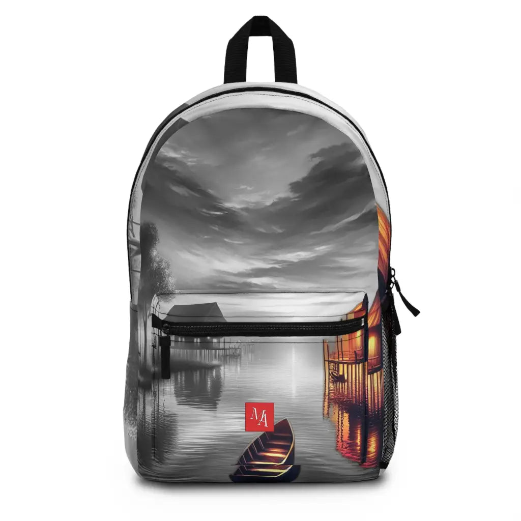 Golden Horizon at the Lakeside Cabins Backpack One size Bags