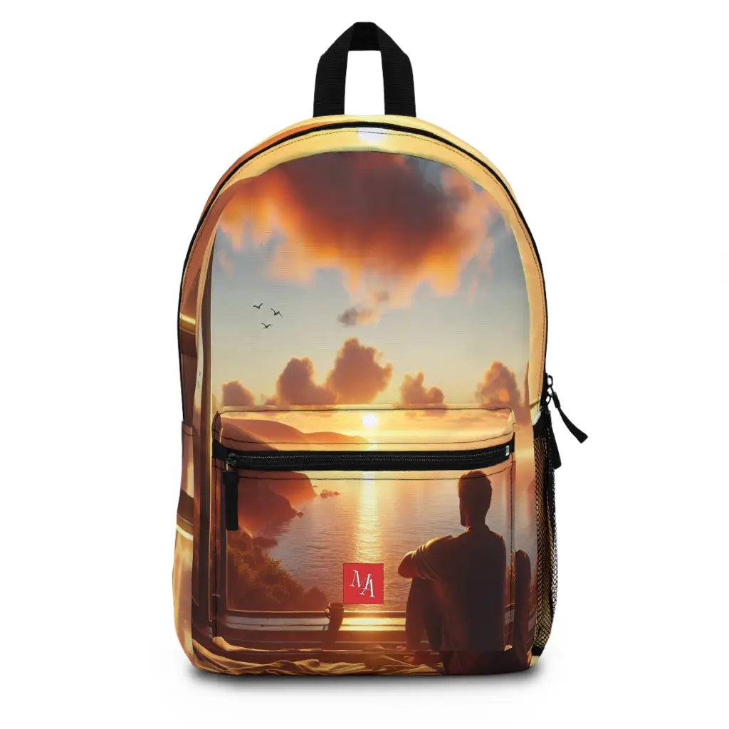 Golden Horizon View Backpack One size Bags