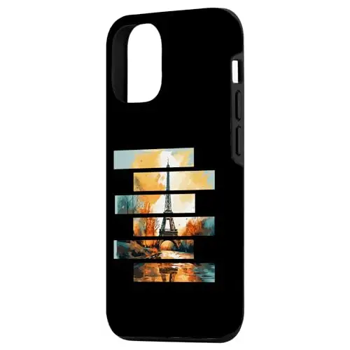 Golden Hour in Paris: Eiffel Tower Reflections Case (iPhone