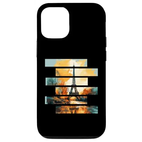 Golden Hour in Paris: Eiffel Tower Reflections Case (iPhone