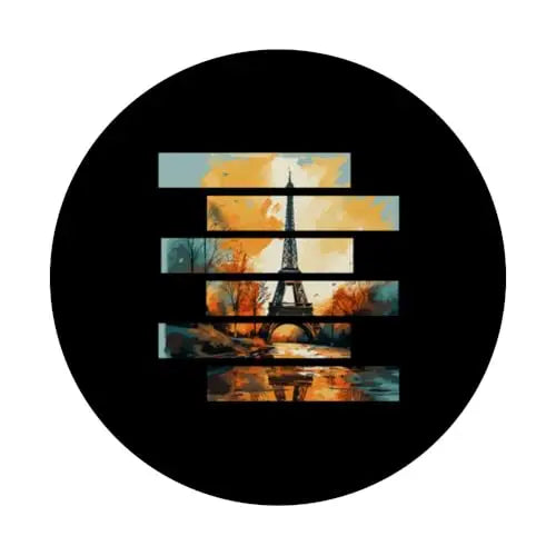 Golden Hour in Paris: Eiffel Tower Reflections PopSockets