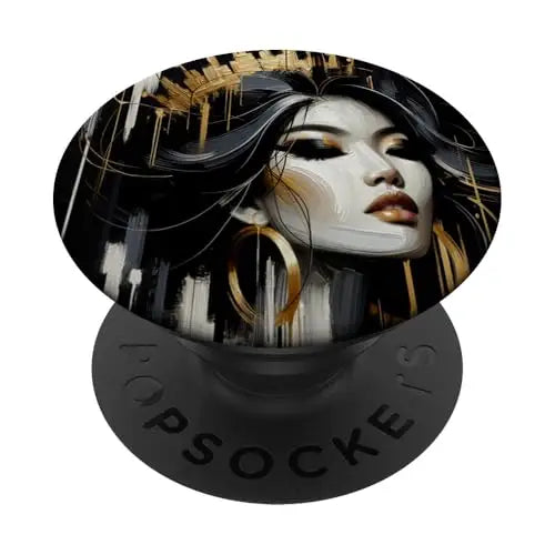 Golden Majesty: The Empress of Shadows PopSockets Swappable