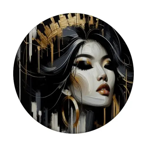 Golden Majesty: The Empress of Shadows PopSockets Swappable