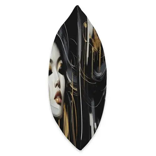 Golden Majesty: The Empress of Shadows Throw Pillow Home