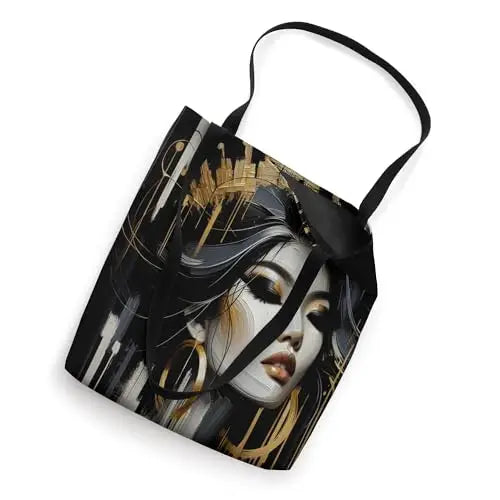 Golden Majesty: The Empress of Shadows Tote Bag Apparel