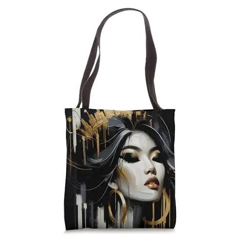 Golden Majesty: The Empress of Shadows Tote Bag Apparel