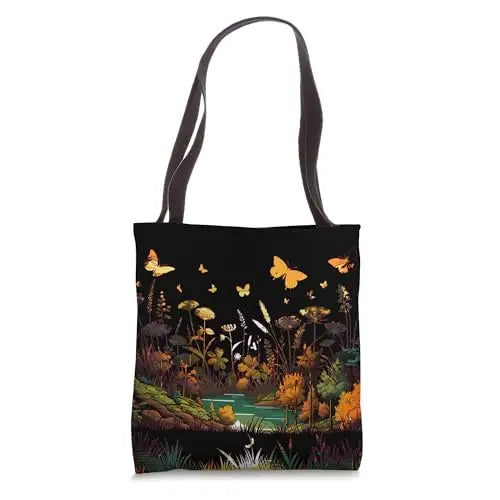 Golden Meadow: A Sunlit Garden of Butterflies Tote Bag