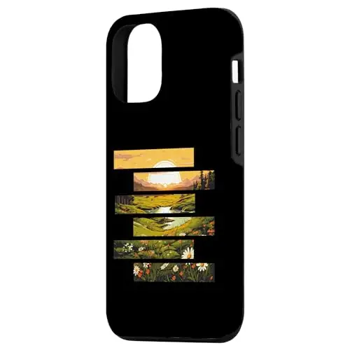 Golden Meadows: Sunrise Over Blossoming Fields Case (iPhone