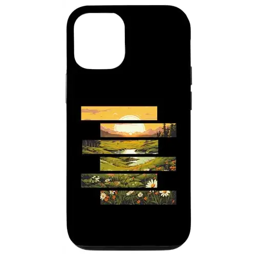 Golden Meadows: Sunrise Over Blossoming Fields Case (iPhone